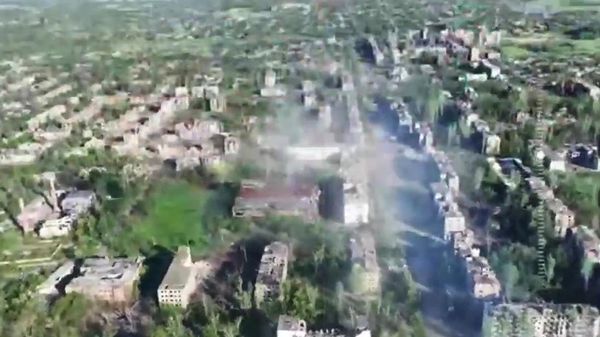 Russian forces in liberated Konstantinovka, Donbass. - Sputnik International
