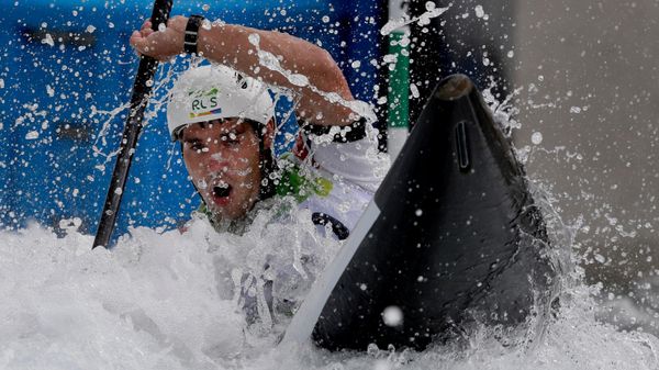 Russian Pavel Eigel participates in the Olympic canoe slalom competition in the men's K-1 category, Rio de Janeiro, Brazil, 2016 - Sputnik International