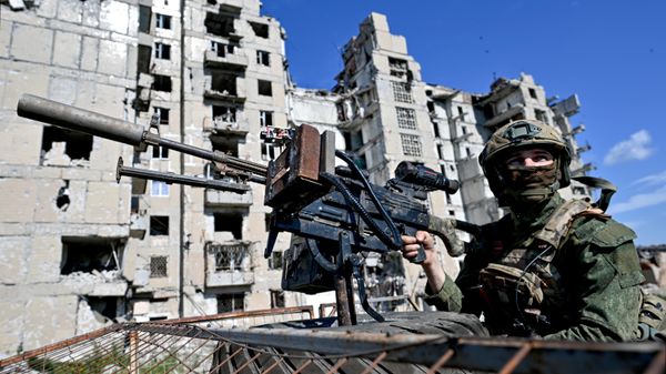 Combat duty of a mobile fire group (MFG) from the Center Group of Forces on the Dobropillia axis of Russia's special military operation. - Sputnik International
