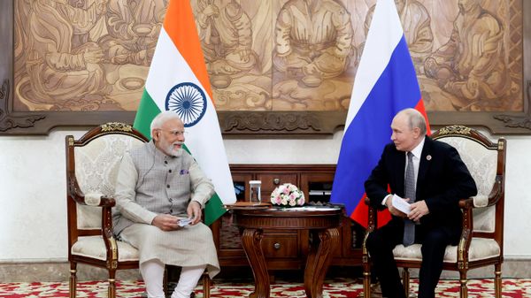 Russian President Vladimir Putin and Indian Prime Minister Narendra Modi - Sputnik International