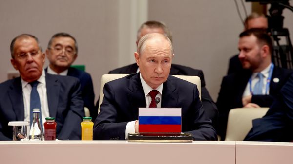 Russian President Vladimir Putin at a meeting of the Council of Heads of State of the Shanghai Cooperation Organization (SCO) in Bishkek - Sputnik International