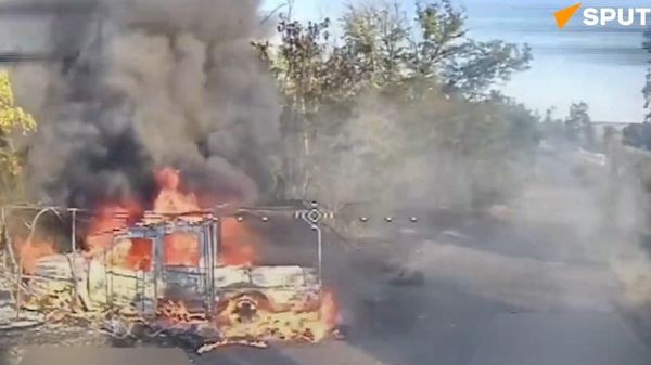 Russian FPV drones destroy Ukrainian vehicles in Donetsk region - Sputnik International