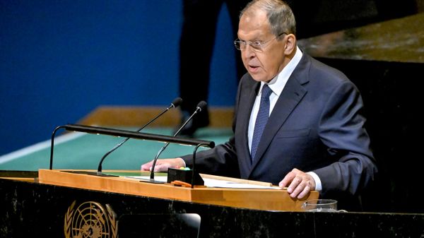 Russian Foreign Minister Sergey Lavrov speaks at a meeting during the High-Level Week of the 80th session of the UN General Assembly in New York - Sputnik International