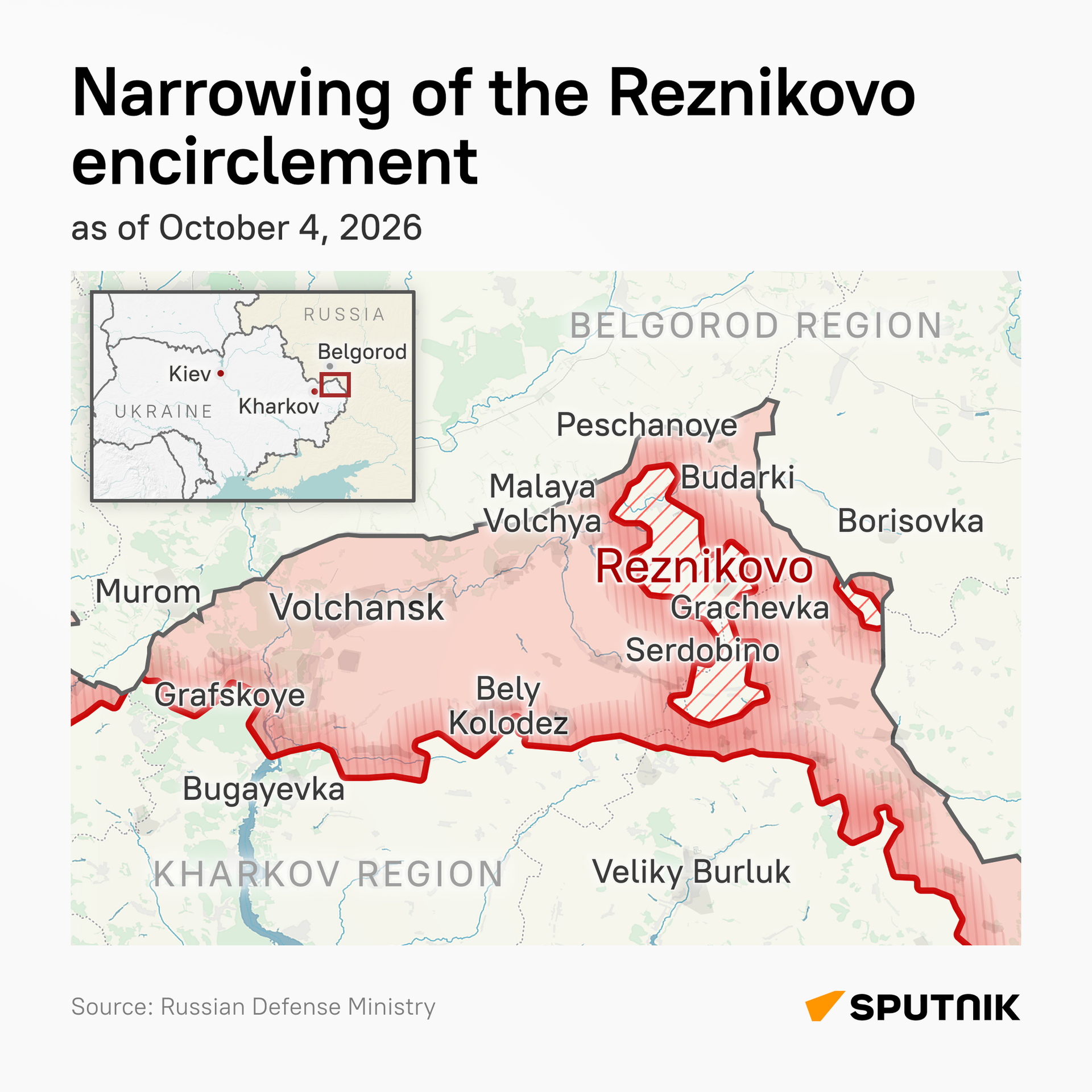 Russian forces tighten encirclement in northeast Kharkov Region - Sputnik International, 1920, 04.10.2026