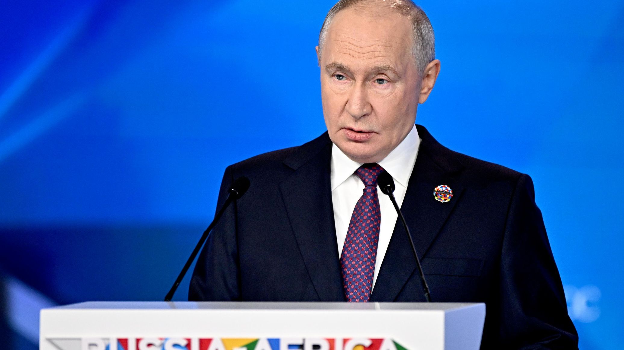 Putin Takes Center Stage at Russia–Africa Forum’s Headline Session