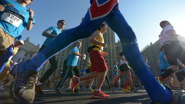 Participants during the 2014 Moscow Marathon - Sputnik International