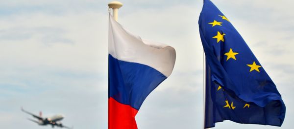 Russian flag and EU flag. Nice Russian flag and EU flag. Nice - Sputnik International