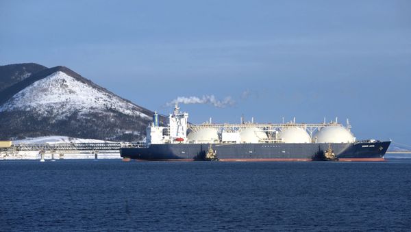 The Grand Aniva gas tanker built by Mitsubishi Heavy Industries Ltd. in Nagasaki The Grand Aniva gas tanker built by Mitsubishi Heavy Industries Ltd. in Nagasaki - Sputnik International