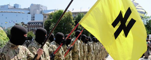 Azov battalion fighters in Kiev - Sputnik International