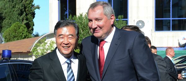 During a meeting with Russia’s Deputy Prime Minister Dmitry Rogozin Saturday, China’s Vice Premier Wang Yang stated that the West was wrong in imposing economic sanctions against Russia. During a meeting with Russia’s Deputy Prime Minister Dmitry Rogozin Saturday, China’s Vice Premier Wang Yang stated that the West was wrong in imposing economic sanctions against Russia. - Sputnik International