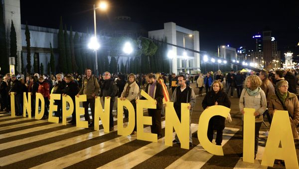 Symbolic Vote on Catalan Independence in Pictures Symbolic Vote on Catalan Independence in Pictures - Sputnik International