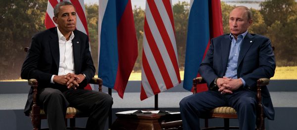 President Barack Obama meets with Russian President Vladimir Putin in Enniskillen, Northern Ireland, Monday, June 17, 2013. Obama and Putin discussed the ongoing conflict in Syria during their bilateral meeting. President Barack Obama meets with Russian President Vladimir Putin in Enniskillen, Northern Ireland, Monday, June 17, 2013. Obama and Putin discussed the ongoing conflict in Syria during their bilateral meeting. - Sputnik International