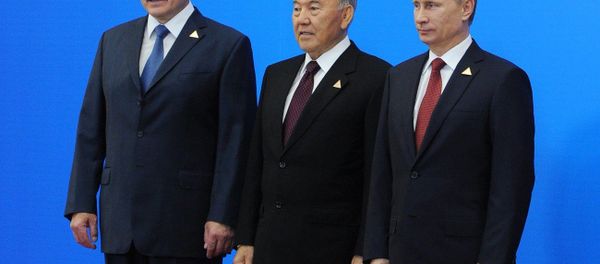 Lukashenko, Nazarbayev and Putin create the Eurasian Economic Union Lukashenko, Nazarbayev and Putin create the Eurasian Economic Union - Sputnik International