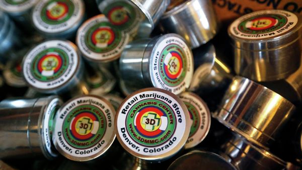 Containers for retail marijuana await filling at 3D Cannabis Center, a recreational retail outlet in Denver. Containers for retail marijuana await filling at 3D Cannabis Center, a recreational retail outlet in Denver. - Sputnik International