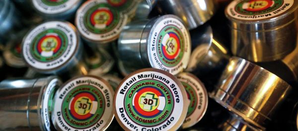 Containers for retail marijuana await filling at 3D Cannabis Center, a recreational retail outlet in Denver. - Sputnik International