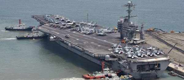 The US nuclear powered aircraft carrier USS George Washington. File photo - Sputnik International