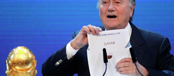 FIFA President Sepp Blatter announces Qatar to host the 2022 soccer World Cup in Zurich, Switzerland FIFA President Sepp Blatter announces Qatar to host the 2022 soccer World Cup in Zurich, Switzerland - Sputnik International