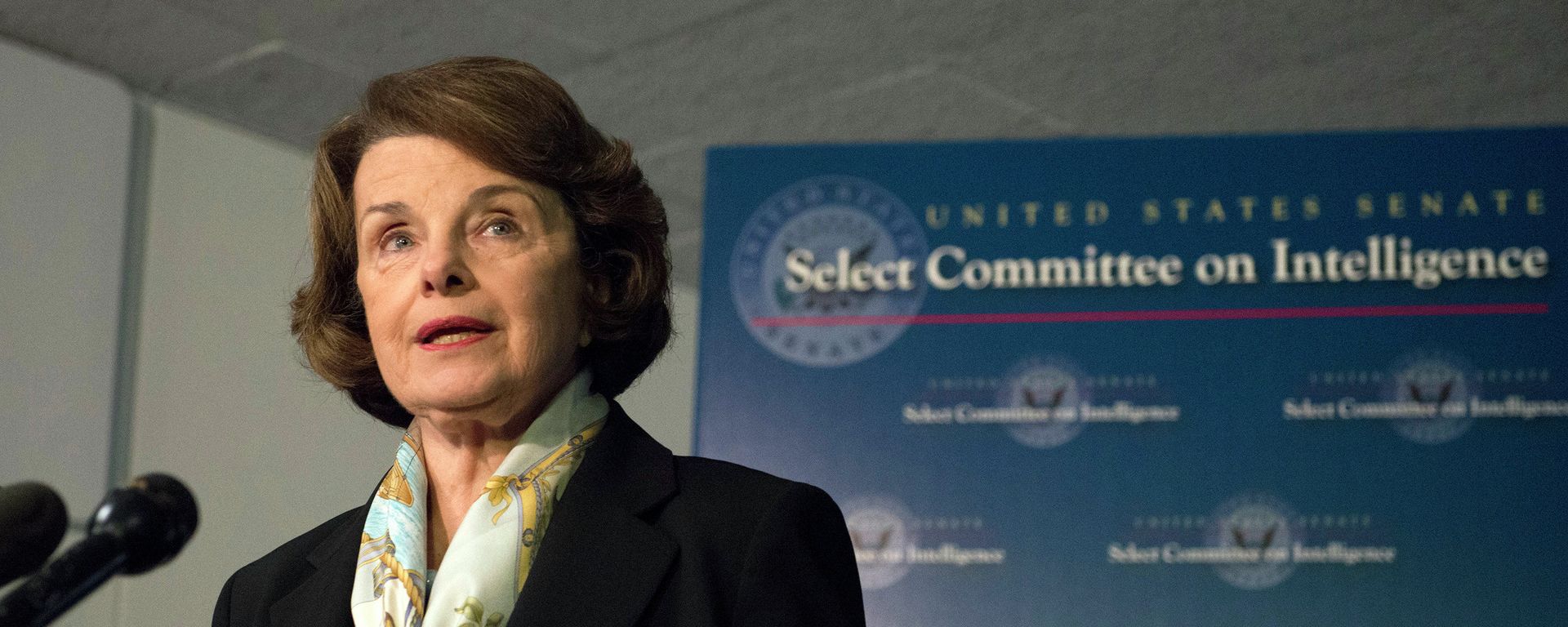 Senate Intelligence Committee Chair Senator Dianne Feinstein speaks after a closed-door meeting on Capitol Hill in Washington, Thursday, April 3, 2014. Senate Intelligence Committee Chair Senator Dianne Feinstein speaks after a closed-door meeting on Capitol Hill in Washington, Thursday, April 3, 2014. - Sputnik International, 1920, 29.09.2023