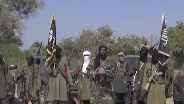 Image taken from video by Nigeria's Boko Haram terrorist network - Sputnik International