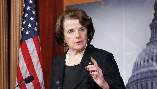 Senate intelligence committee chair, Sen. Diane Feinstein, D-Cal., speaking at Capitol Hill. - Sputnik International
