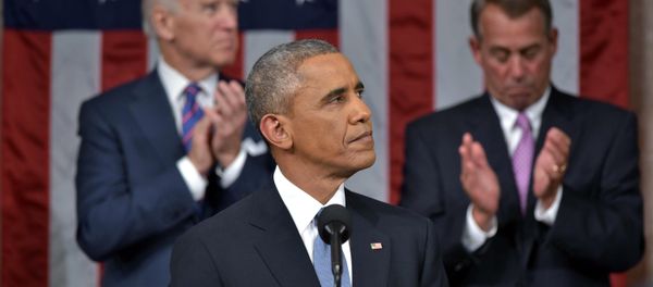 President Barack Obama arrives to deliver his State of the Union address. - Sputnik International