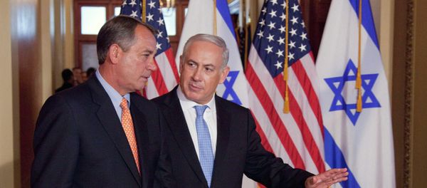 House Speaker John Boehner, left, invited Israeli Prime Minister Benjamin Netanyahu to address a joint session of Congress next month. House Speaker John Boehner, left, invited Israeli Prime Minister Benjamin Netanyahu to address a joint session of Congress next month. - Sputnik International