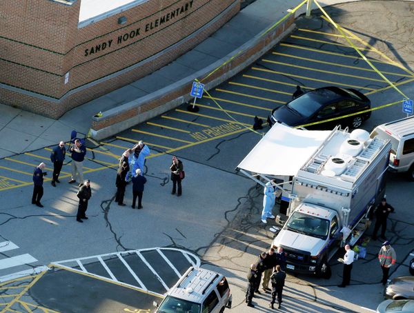 On December 14, 2012, Adam Lanza shot his mother at their home, now slated for demolition, before shooting 20 children and 6 educators at Sandy hook Elementary School, which was demolished in 2013. On December 14, 2012, Adam Lanza shot his mother at their home, now slated for demolition, before shooting 20 children and 6 educators at Sandy hook Elementary School, which was demolished in 2013. - Sputnik International