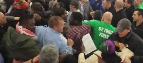 Conflicting reports coming out of St. Louis describe a massive brawl erupting inside of a City Hall meeting. Conflicting reports coming out of St. Louis describe a massive brawl erupting inside of a City Hall meeting. - Sputnik International