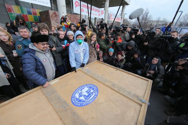 Baby Mammoth Yuka on Display in Moscow Baby Mammoth Yuka on Display in Moscow - Sputnik International