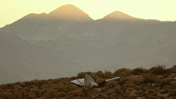 The crash site of Virgin Galactic's SpaceShipTwo - Sputnik International