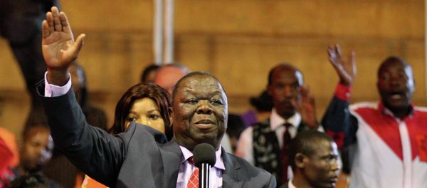 Morgan Tsvangirai addresses members of his opposition Movement For Democratic Change (MDC) party in Harare Morgan Tsvangirai addresses members of his opposition Movement For Democratic Change (MDC) party in Harare - Sputnik International