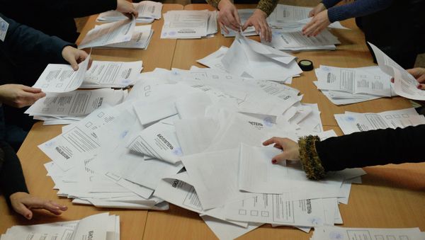 Counting ballots during election in the Donetsk People's Republic (DPR) - Sputnik International