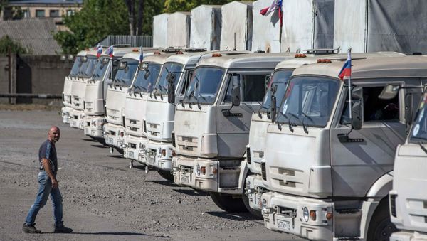 The Russian Emergencies Ministry is going to send a new batch of humanitarian aid for the east Ukraine's Donbas region, the chief military expert at the ministry told journalists on Saturday. - Sputnik International