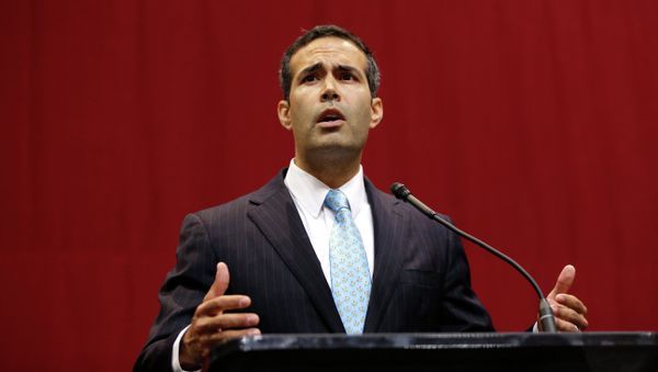 George P. Bush delivers his victory speech after winning the race for Texas land commissioner - Sputnik International