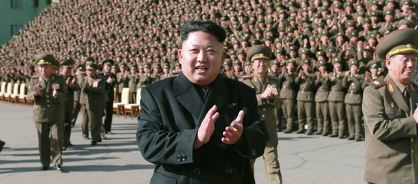 North Korea's leader Kim Jong Un attends a photo session with the participants of a meeting of Korean People's Army (KPA) battalion commanders and political instructors in this undated photo released by North Korea's Korean Central News Agency (KCNA) in Pyongyang November 5, 2014 North Korea's leader Kim Jong Un attends a photo session with the participants of a meeting of Korean People's Army (KPA) battalion commanders and political instructors in this undated photo released by North Korea's Korean Central News Agency (KCNA) in Pyongyang November 5, 2014 - Sputnik International