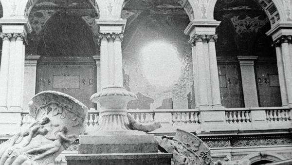 The destruction inflicted by artillery fire on the Hermitage. The destruction inflicted by artillery fire on the Hermitage. - Sputnik International