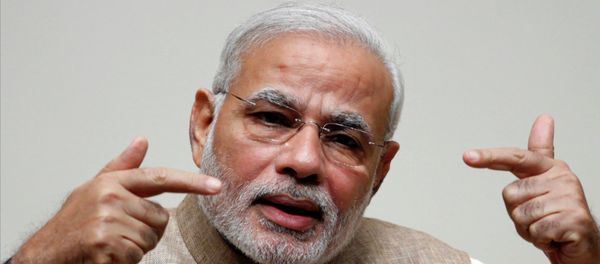 India's Prime Minister Narendra Modi gestures India's Prime Minister Narendra Modi gestures - Sputnik International