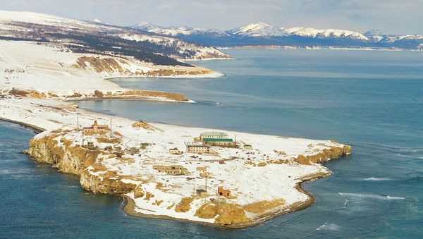 A view of Cape Krilyon at La Perouse Strait, Russia's Sakhalin Region A view of Cape Krilyon at La Perouse Strait, Russia's Sakhalin Region - Sputnik International
