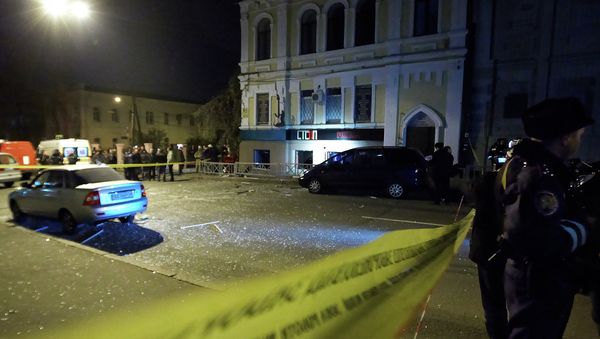 Explosion in Kharkiv pup Explosion in Kharkiv pup - Sputnik International