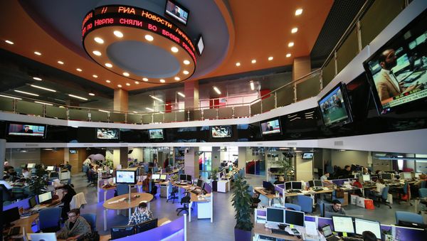 Newsroom of the Economic Information Department at RIA Novosti - Sputnik International