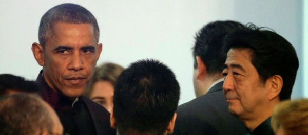 U.S. President Barack Obama and Japanese Prime Minister Shinzo Abe U.S. President Barack Obama and Japanese Prime Minister Shinzo Abe - Sputnik International