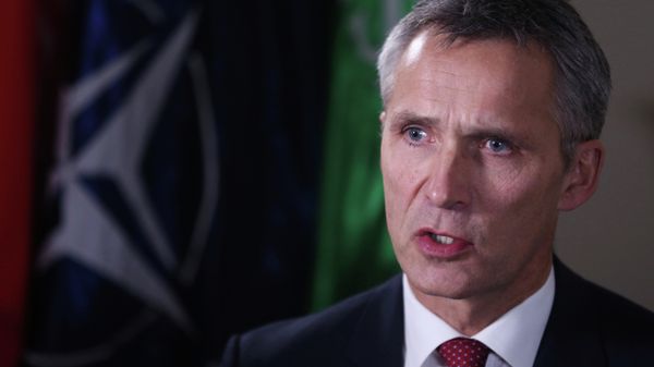 NATO Secretary-General Jens Stoltenberg speaks during an interview with The Associated Press in Kabul, Afghanistan, Thursday, Nov. 6, 2014 NATO Secretary-General Jens Stoltenberg speaks during an interview with The Associated Press in Kabul, Afghanistan, Thursday, Nov. 6, 2014 - Sputnik International