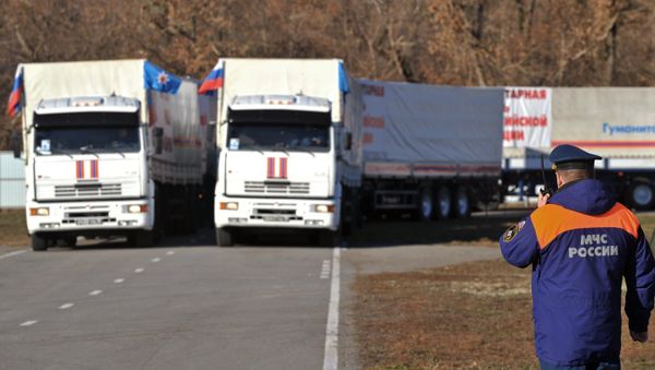 The Russian Ministry for Emergency Situations is going to send a new, seventh, humanitarian aid convoy to Ukraine's southeast - Sputnik International