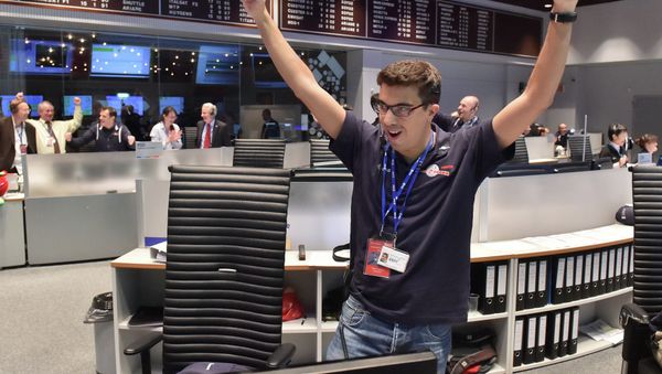 The Philae lander of the European Space Agency’s Rosetta probe performed the first-ever landing on Comet 67P/Churyumov–Gerasimenko Wednesday. The Philae lander of the European Space Agency’s Rosetta probe performed the first-ever landing on Comet 67P/Churyumov–Gerasimenko Wednesday. - Sputnik International