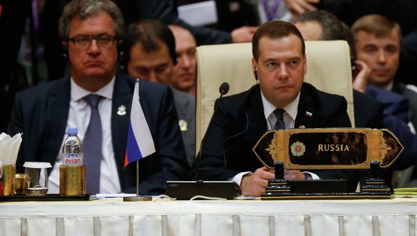 “Sanctions simply need to be dropped, relations need to be returned to a normal working atmosphere, and we need to return to normal, reserved, and productive negotiations, then everything will become stable,” Medvedev said. “Sanctions simply need to be dropped, relations need to be returned to a normal working atmosphere, and we need to return to normal, reserved, and productive negotiations, then everything will become stable,” Medvedev said. - Sputnik International
