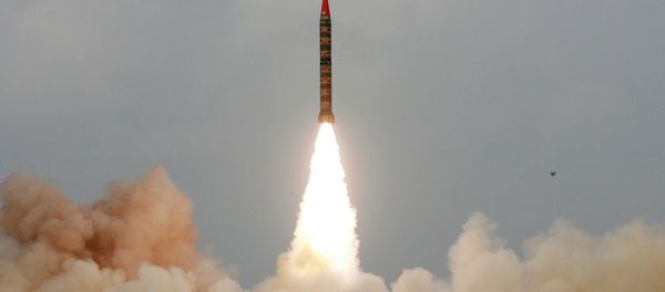 Pakistan made Shaheen-II, or Hatf VI, missile is launched at an undisclosed location in Pakistan Monday, April 21, 2008 Pakistan made Shaheen-II, or Hatf VI, missile is launched at an undisclosed location in Pakistan Monday, April 21, 2008 - Sputnik International