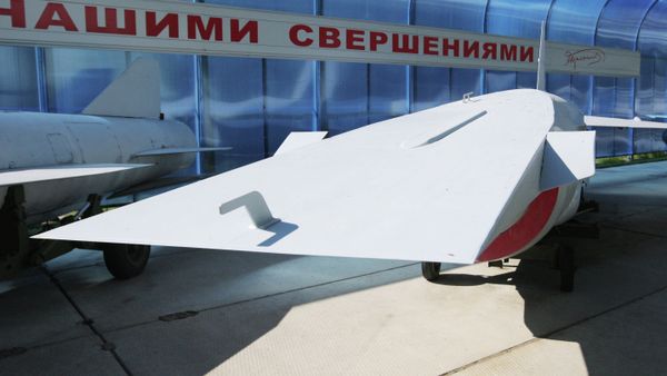 A hypersonic missile displayed at an exhibition at the Alexander Bereznyako Raduga Design Bureau (Archive) - Sputnik International