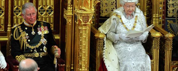 File photo of Britain's Queen Elizabeth as delivers her speech during the State Opening of Parliament at the House of Lords, alongside Prince Charles in London File photo of Britain's Queen Elizabeth as delivers her speech during the State Opening of Parliament at the House of Lords, alongside Prince Charles in London - Sputnik International