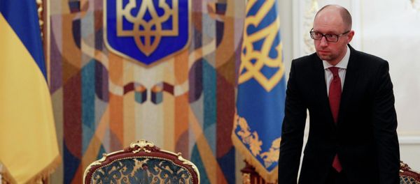 Ukraine's Prime Minister Arseny Yatsenyuk arrives for the Security Council meeting in Kiev November 4, 2014 Ukraine's Prime Minister Arseny Yatsenyuk arrives for the Security Council meeting in Kiev November 4, 2014 - Sputnik International