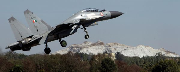 Indian air force Sukhoi Su-30 fighter aircraft takes off at the opening ceremony of Aero India 2011 in Yelahanka air base on the outskirts of Bangalore, India, Wednesday, Feb. 9, 2011 Indian air force Sukhoi Su-30 fighter aircraft takes off at the opening ceremony of Aero India 2011 in Yelahanka air base on the outskirts of Bangalore, India, Wednesday, Feb. 9, 2011 - Sputnik International